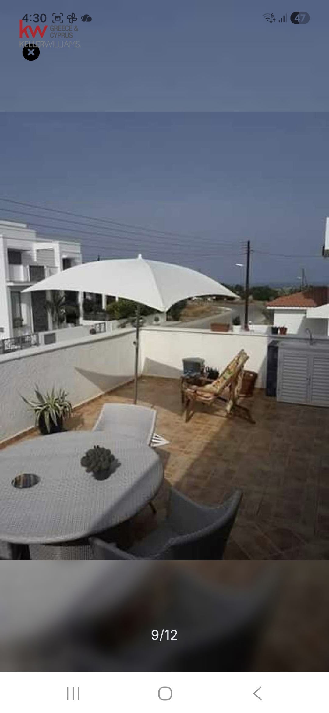 3-bed partly furnished apartment with sea view in Deryneia photo 9