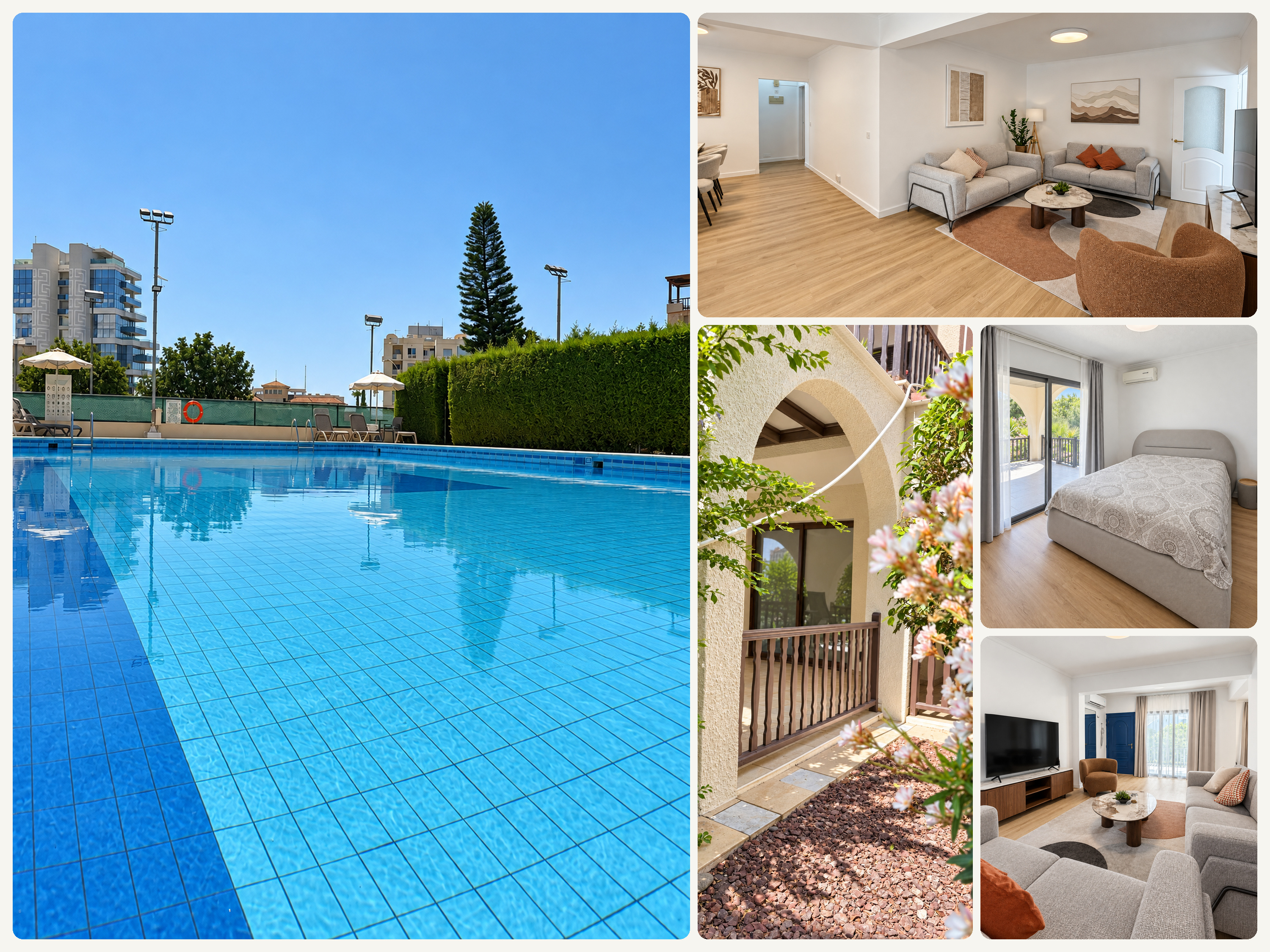 3-Bedroom Apartment with Veranda and Pools