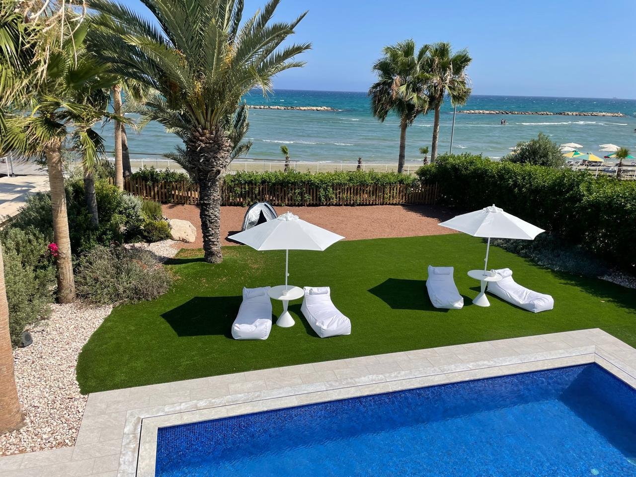4-bedroom beachfront villa with pool in Dekeleia, Larnaca