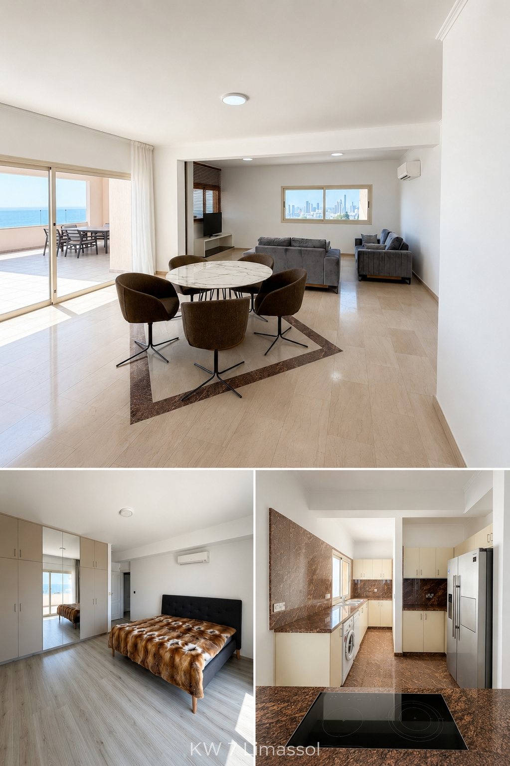 Spacious Top-Floor Apartment with Private Roof Terrace and Sea Views