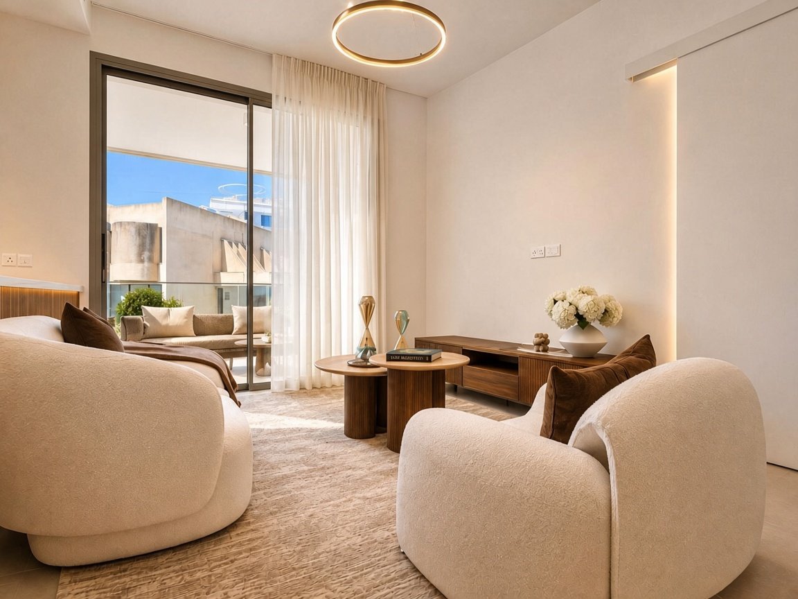 Modern 2-bedroom apartment with pool in Germasogeia photo 2