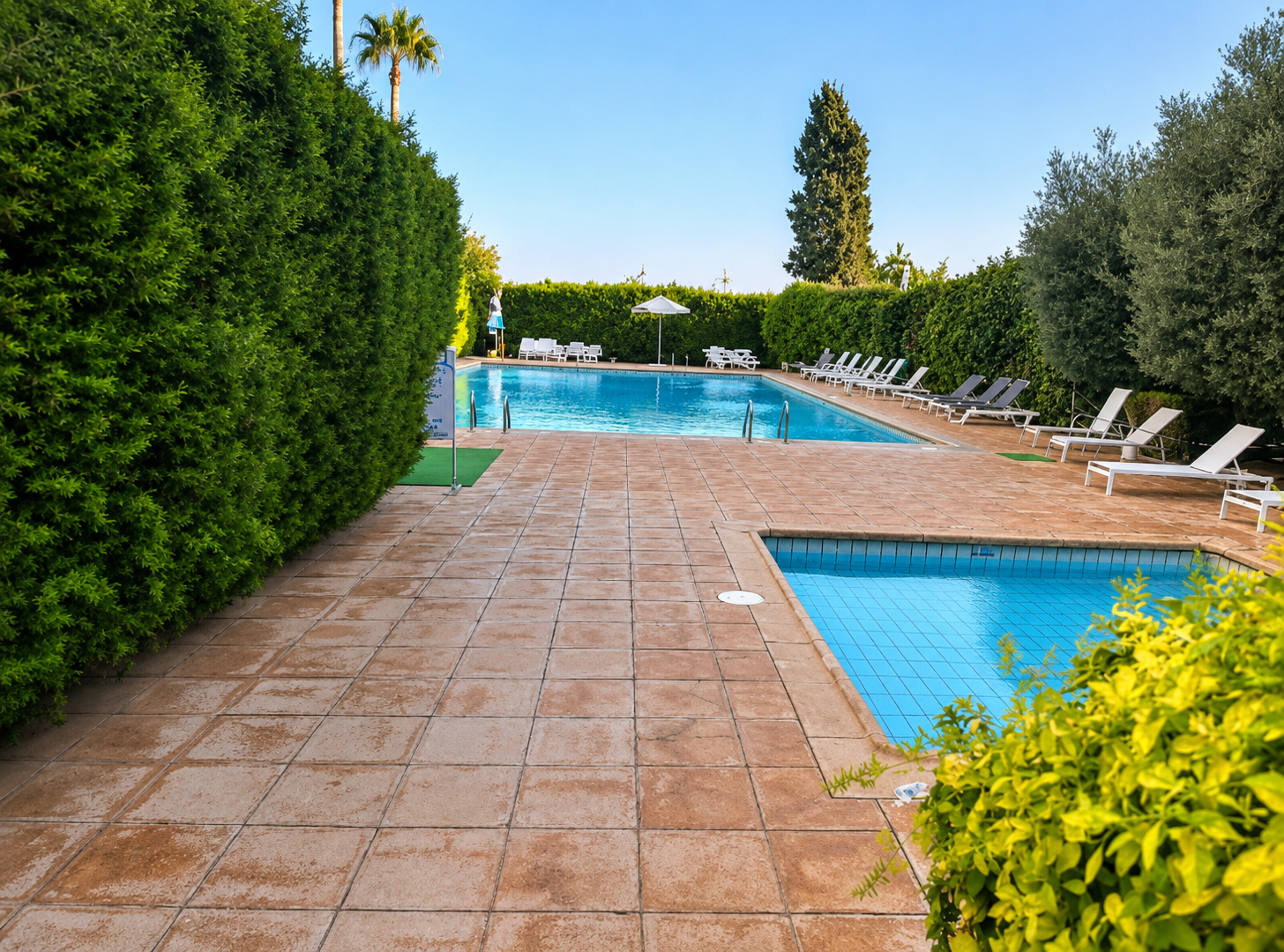 2-Bedroom Apartment with Swimming Pool Near the Beach